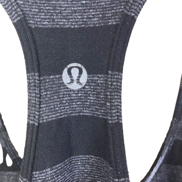 Lululemon Cool Racerback Women's Striped Tank Top Multicolor Size 4 Activewear - Picture 6 of 6